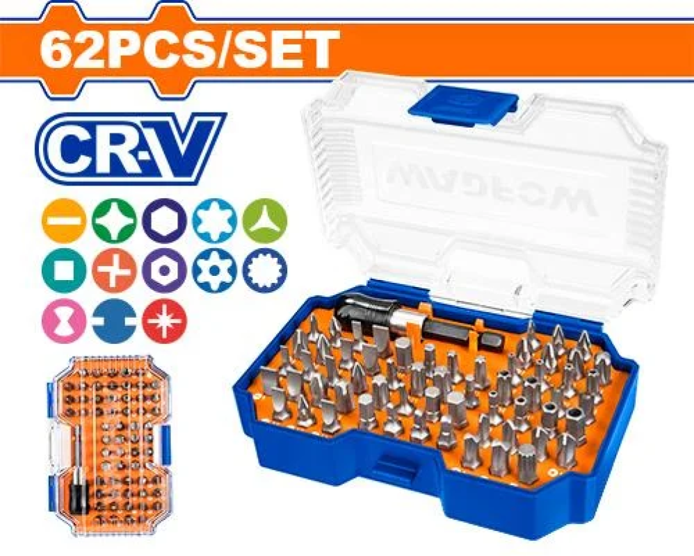 WBS3B62 Coffret d’embouts 62 pieces WADFOW