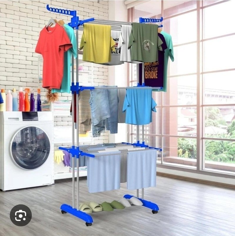 رف تعليق الملابس ب 3 طبقات 50kg