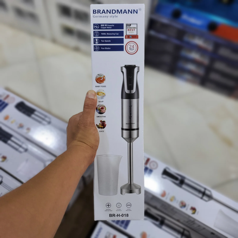 Bras mixeur Brandmann 600W inox BR-H-018 خلاط يدوي من إلاينوكس