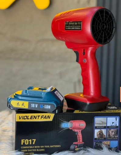 Souffleur à Jet Turbo Portable avec Batterie Lithium نافخ هواء جد قوي