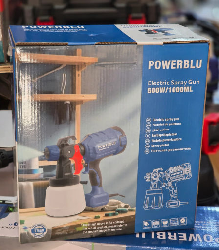 POWERBLU – مدفع رش كهربائي pistolet pienture 500w