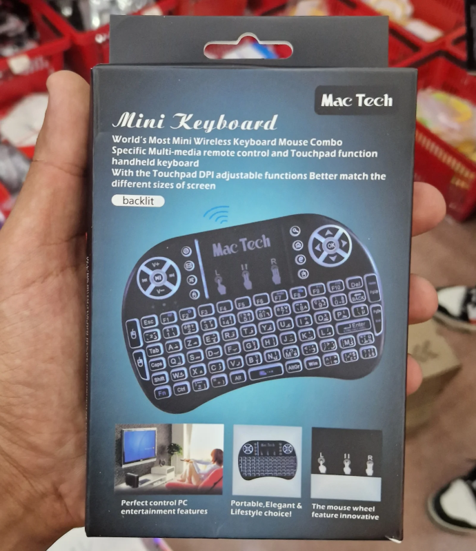 Clavier sans fil Tricolor rétroéclairé USB multimédia contrôle