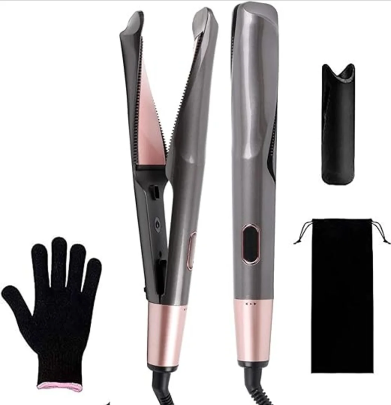              Lisseur Boucleur Curvé 2en1 + cadeau هدية