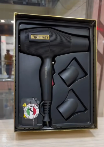 Sèche-Cheveux Professionnel Portable 2000W Avec Diffuseur Et Cordon Rotatif 360° Enzo EN-6040