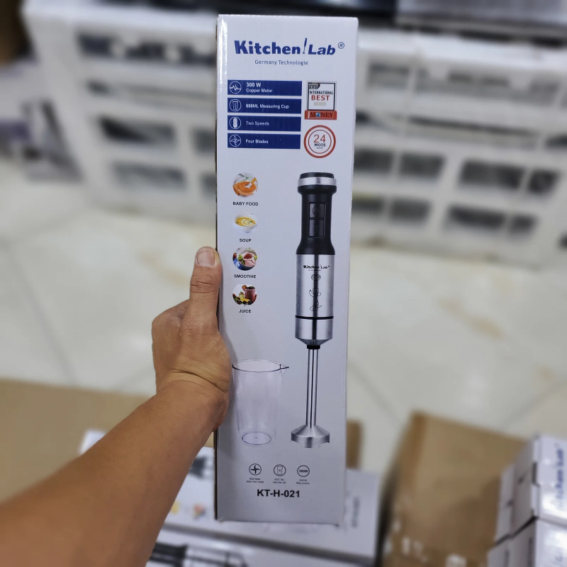 Bras mixeur KitchenLab 300W inox KT-H-021 خلاط يدوي