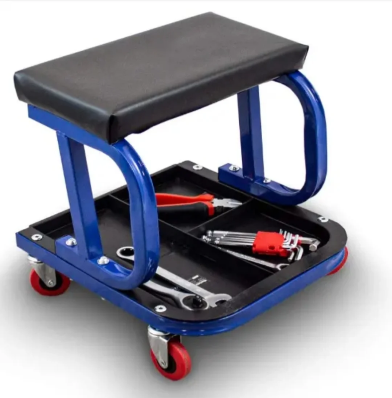 كرسي الورشة للعمل منخفض بالعجلات