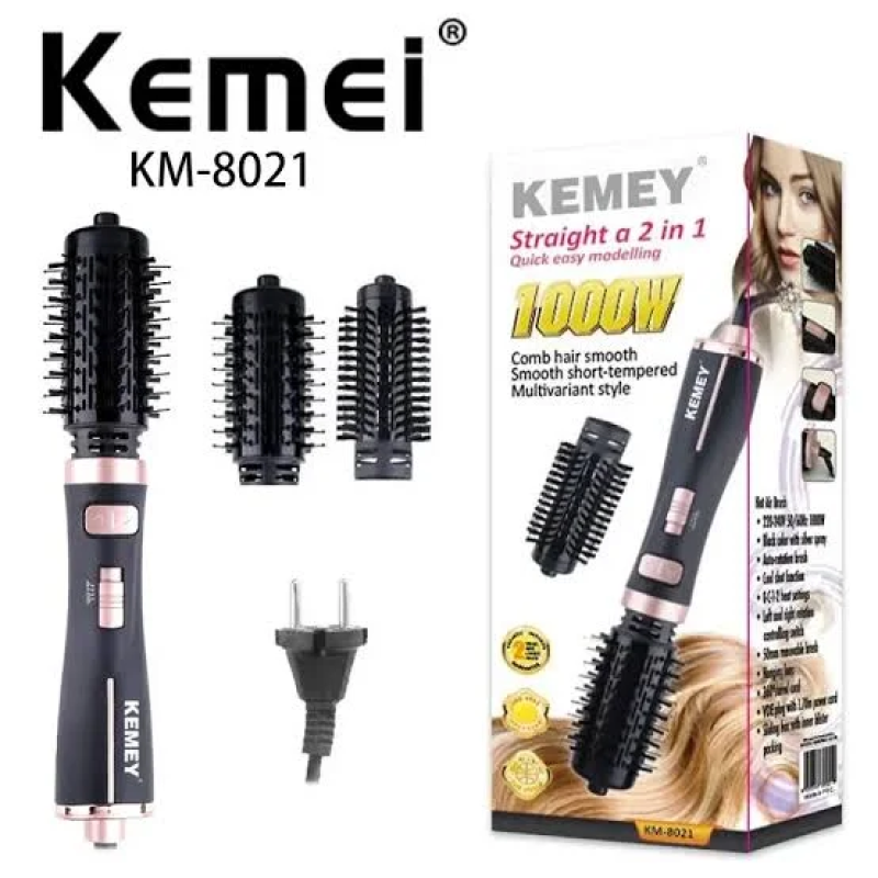 فرشاة مجفف الشعر kemei KM-8021 * 1000w