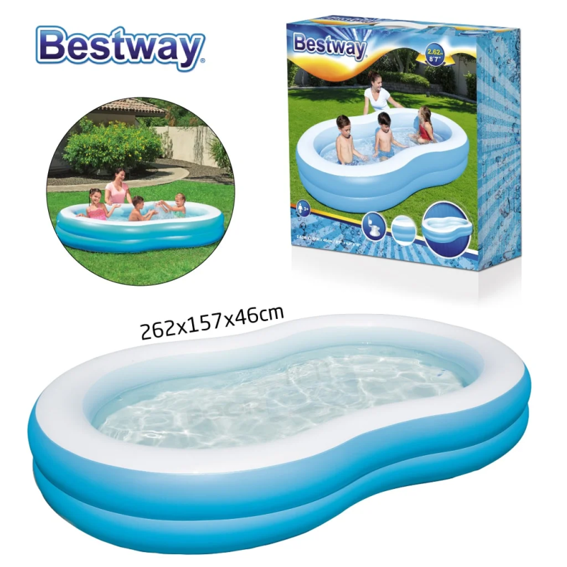 Piscine Gonflable Pour Enfants 262 x 157 x 46 cm Bestway#54117