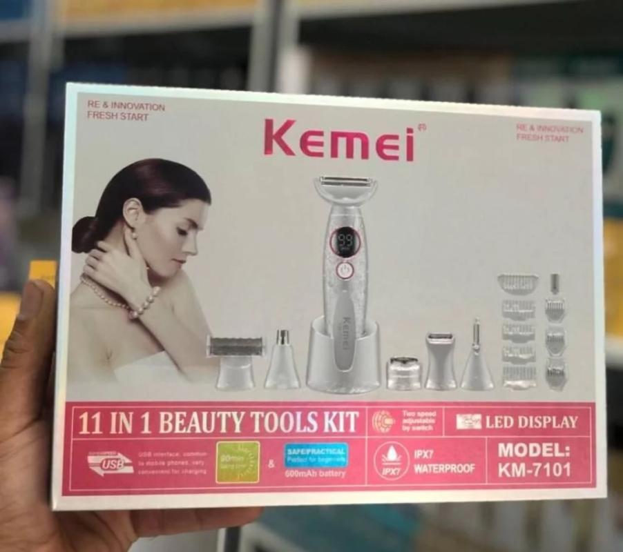              Kemei KM-7101 - 11 in 1 Beauty Tools Kit
