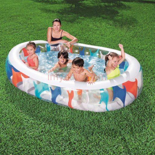 Piscine Elliptique Gonflable Familiale Bestway 54066