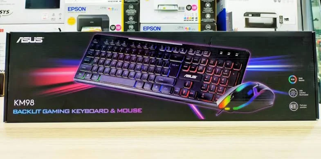 Kit gaming clavier + souris lumineux لوحة مفاتيح و فأرة مضيئة