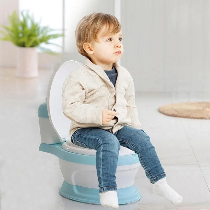 كرسي تدريب على استخدام المرحاض للأطفال (Potties) بشكل مرحاض صغير مرحاض تدريب للأطفال مع مقعد مبطن