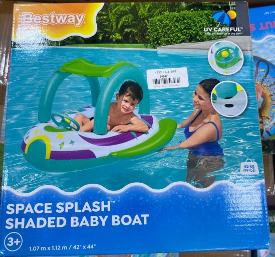 قارب هوائي مع مظلة Space Splash Bestway 34149