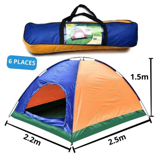 Tente camping manuelle 6P